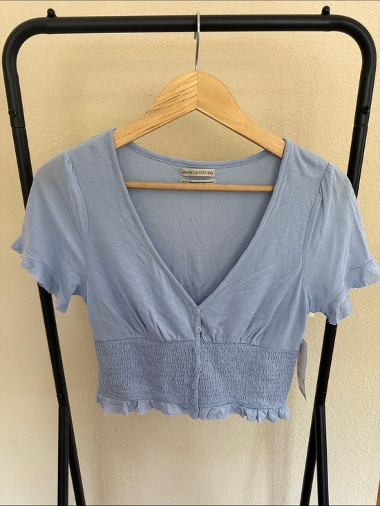 Urban Outfitters Tops - Urban Outfitters UO Bennett Button-Down Smocked Top